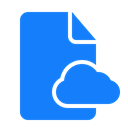 document, Cloud DodgerBlue icon