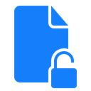 Unlocked, document DodgerBlue icon