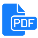 File, Pdf, document DodgerBlue icon