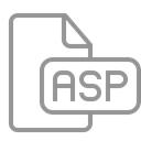 document, File, Asp Black icon