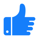 thumb, Up DodgerBlue icon