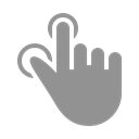 thumb, tap, Finger LightSlateGray icon