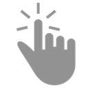 Finger, One, Click LightSlateGray icon