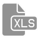 document, xls, File LightSlateGray icon