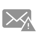 Error, mail LightSlateGray icon