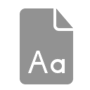 Font, document LightSlateGray icon
