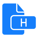 document, H, File DodgerBlue icon