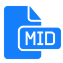 File, Mid, document DodgerBlue icon