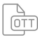 File, document, Ott Black icon