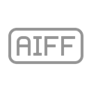 File, Aiff Black icon