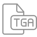 Tga, document, File Black icon