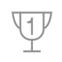 One, trophy Black icon