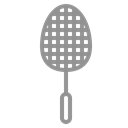 tennis, racket Black icon