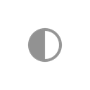 Moon, half Black icon