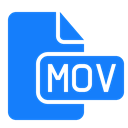 File, document, Mov DodgerBlue icon