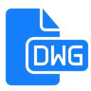 document, Dwg, File DodgerBlue icon