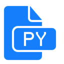 document, Py, File DodgerBlue icon