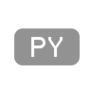 Py, File Black icon