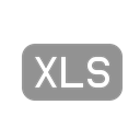 xls, File Black icon