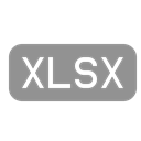 File, xlsx LightSlateGray icon
