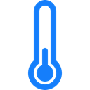 thermometer, quarter Black icon