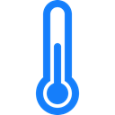 thermometer, half Black icon