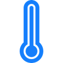 Full, thermometer Black icon