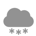 Cloud, snowflakes LightSlateGray icon