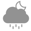 Rain, Moon, Cloud LightSlateGray icon