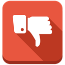 Bad, thumb, Down, Negative, no, contra Tomato icon