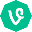 Vine, octagon LightSeaGreen icon