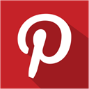 pinterest, set, Shadow, media, Social Firebrick icon