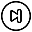 sound, Audio, media, next, track, video, right, step, step forward, track forward, music, Last, player, Arrow Black icon