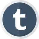 Tumblr, social media, Blogging, tumblr logo DarkSlateGray icon