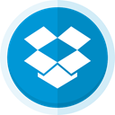 dropbox logo, file storage, upload, dropbox, Cloud storage, file transfer DodgerBlue icon