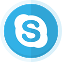 skype logo, Skype, Online calls LightSeaGreen icon