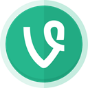 Short video, Vine, social media, vine logo MediumSeaGreen icon