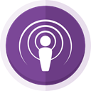 Audio, Apple podcast, apple podcast logo, podcast, podcast logo DarkSlateBlue icon