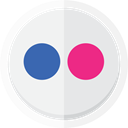 flickr logo, photos, photography, flickr, online sharing Lavender icon