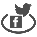 twitter, meeting, Communication, Facebook, social networks, group, Mobile DarkSlateGray icon