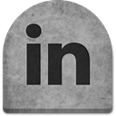Social, graveyard, Cold, Creepy, tombstone, October, spooky, media, grave, social media, Stone, witch, scary, evil, ghosts, halloween, gray, tomb, rock, Linkedin, grey, Boo DarkGray icon