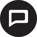 Full, round, Comment, Message, reply Black icon