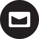 Email, mail, Contact, Message, Full, round Black icon