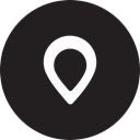 location, round, Map, Full, pin, place Black icon