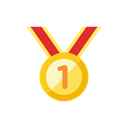 medal, 2 Black icon