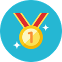 medal, 2 LightSeaGreen icon