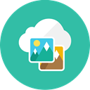 images, Cloud LightSeaGreen icon