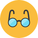 Eyeglass SandyBrown icon
