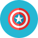 Captain, shield LightSeaGreen icon