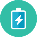 Battery, charging LightSeaGreen icon